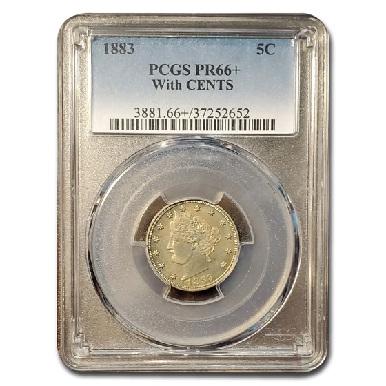 1883 Liberty Head V Nickel PR-66+ PCGS (With Cents) 1883 Liberty Head V Nickel PR-66+ PCGS (With Cents)